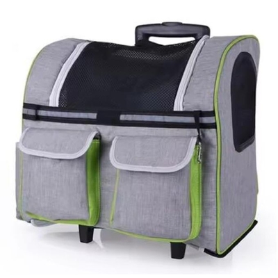 Оптовая сумка с колесами для домашних животных для путешествий троллейбус багаж для домашних животных рюкзак с колесами