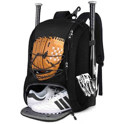 Сумка летучей мыши софтбола рюкзака бейсбола на открытом воздухе спорт облегченная с отсеком ботинок