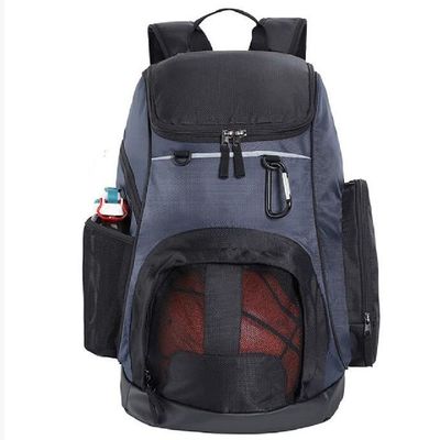 Рюкзак спорта спортзала баскетбола с большим передним отсеком сетки и 2 бортовыми карманами