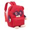 Девушка ягнится рюкзак ребенка сумок школы красный соответствующий на ежедневная жизнь школы